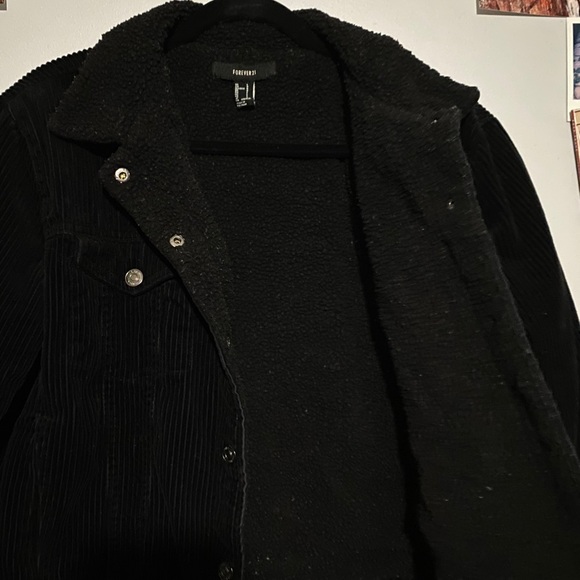 forever 21 black corduroy jacket - Picture 3 of 4